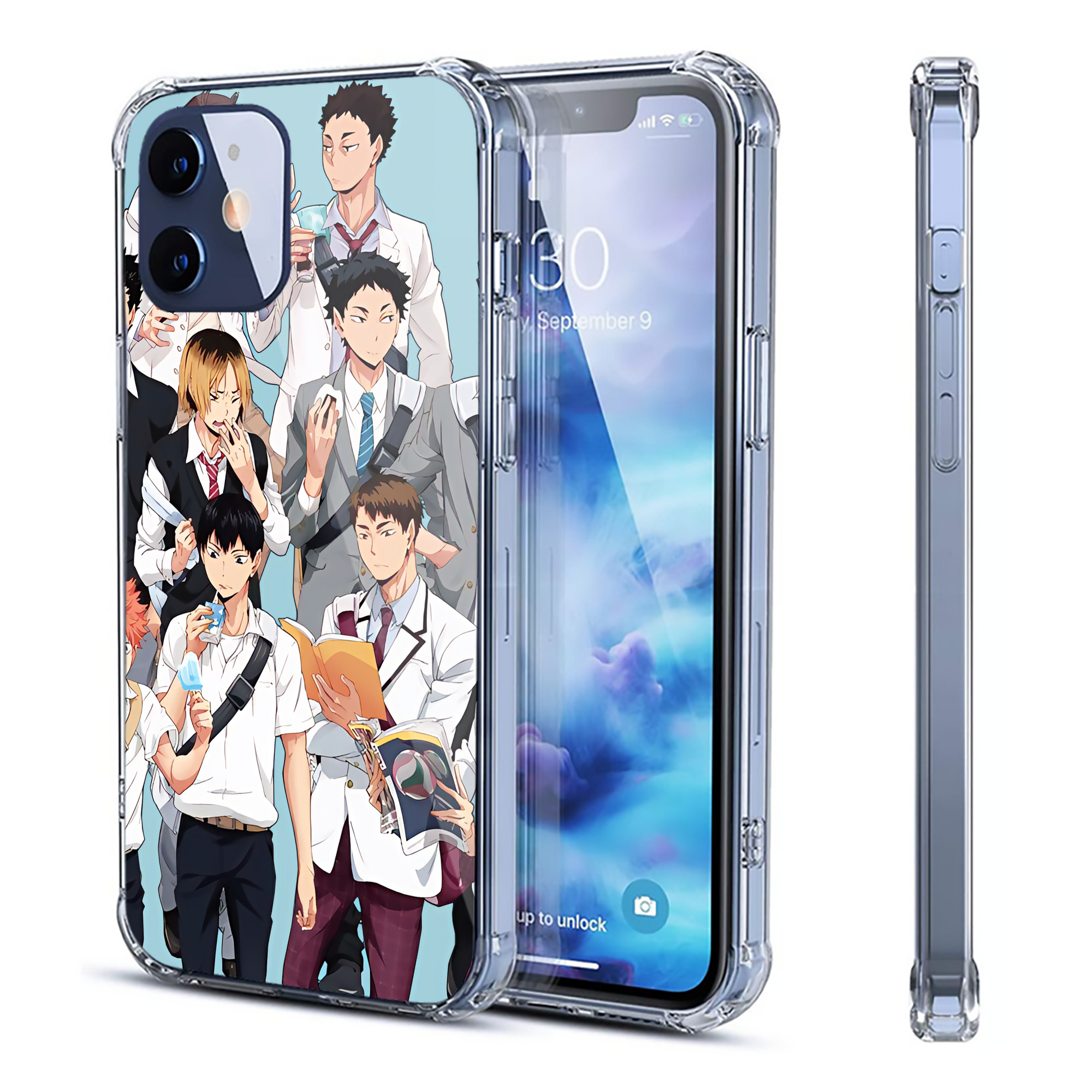 （画像用） ハイキュー!! Haikyu!! 【iPhone 12シリーズ対応】透明スマホケース（クリアソフトケース）